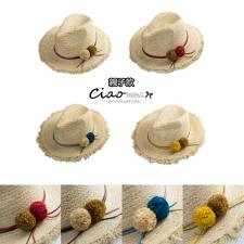CIAO獨家訂製❥親子款拉菲草求麂皮繩紳士帽❥
